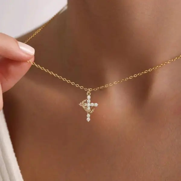 Crown Cross Necklace